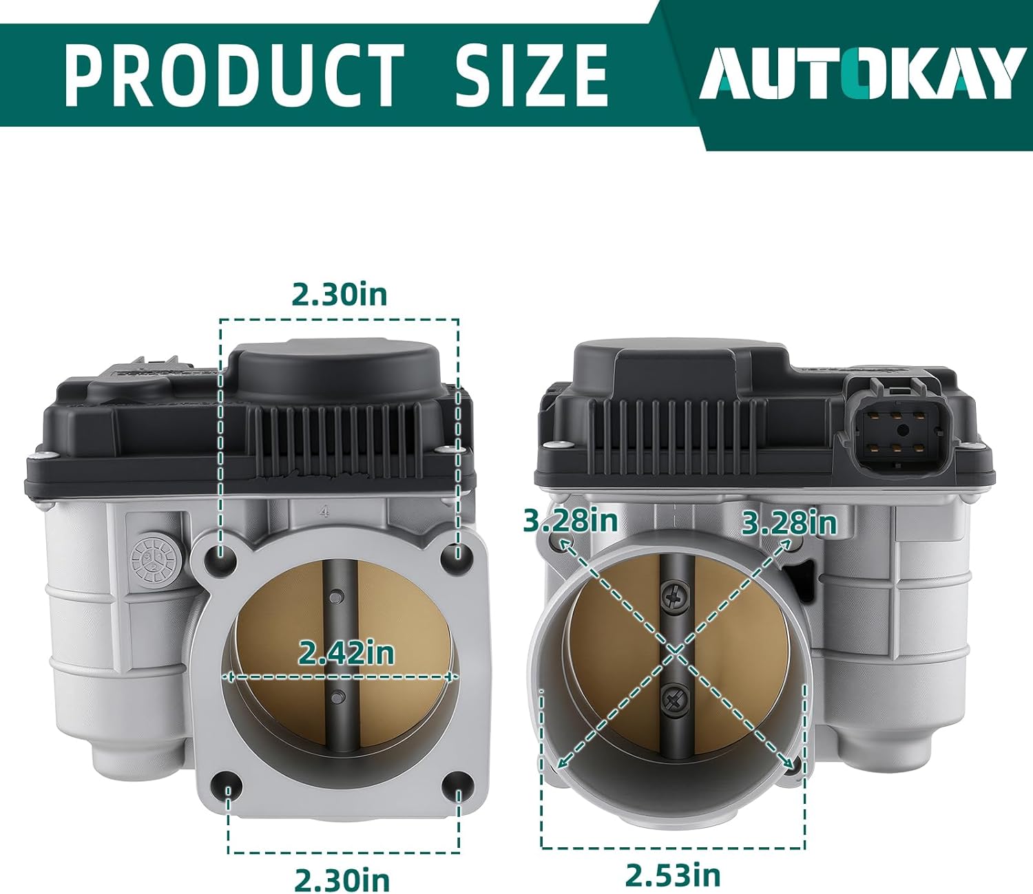 AUTOKAY 16119-AE013 New Electronic Throttle Body with TPS Sensors Fits for Nissan Sentra Altima 2002-2006 X-Trail 2005 2006 2.5L L4 RE# 16119-AE01B 16119-AE01C 16119AE013 GEGT7610-102 16119JF00B